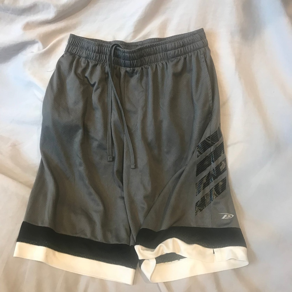 Pro Player Gray Black Athletic Shorts